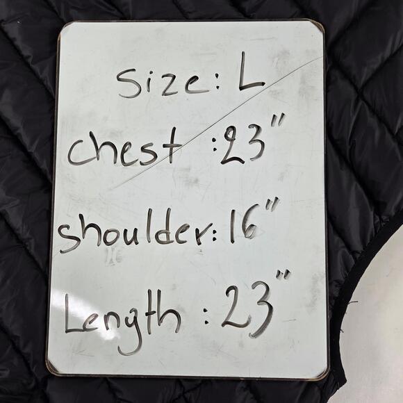Hawke & Co 90% Duck Down Puffer Vest Size L Black Packable Full Zip Jacket Vest - Picture 8 of 12